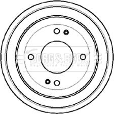 Borg & Beck BBR7060 - Гальмівний барабан avtolavka.club