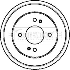 Borg & Beck BBR7006 - Гальмівний барабан avtolavka.club