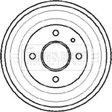 Borg & Beck BBR7015 - Гальмівний барабан avtolavka.club