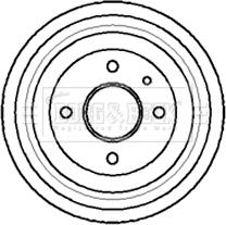 Borg & Beck BBR7010 - Гальмівний барабан avtolavka.club