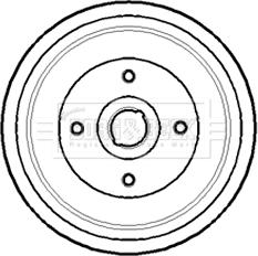 Borg & Beck BBR7143 - Гальмівний барабан avtolavka.club