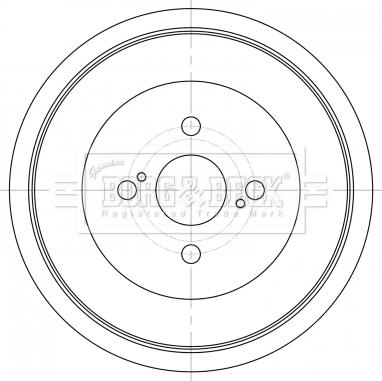 Borg & Beck BBR7262 - Гальмівний барабан avtolavka.club
