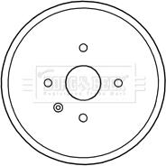Borg & Beck BBR7214 - Гальмівний барабан avtolavka.club