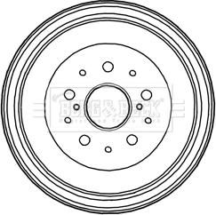 Borg & Beck BBR7227 - Гальмівний барабан avtolavka.club