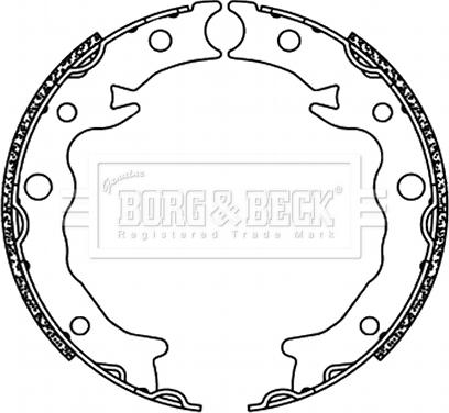 Borg & Beck BBS6498 - Комплект гальм, ручник, парковка avtolavka.club