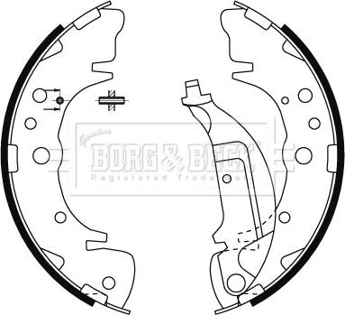 Borg & Beck BBS6483 - Комплект гальм, ручник, парковка avtolavka.club