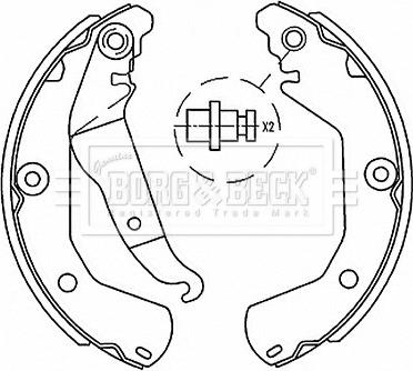 Borg & Beck BBS6517 - Комплект гальм, барабанний механізм avtolavka.club