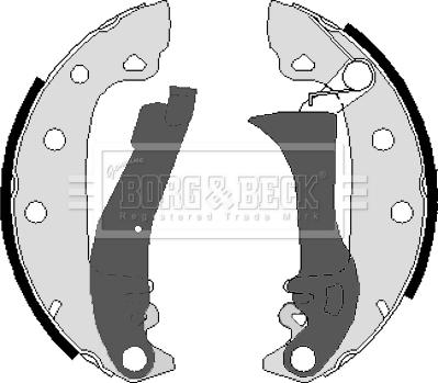 Borg & Beck BBS6095 - Комплект гальм, барабанний механізм avtolavka.club