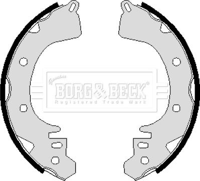 Borg & Beck BBS6098 - Комплект гальм, барабанний механізм avtolavka.club