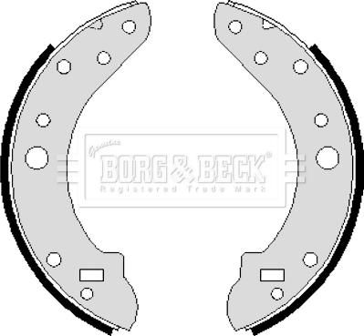 Borg & Beck BBS6093 - Комплект гальм, барабанний механізм avtolavka.club