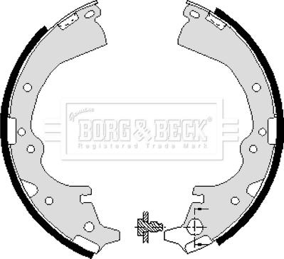 Borg & Beck BBS6040 - Комплект гальм, барабанний механізм avtolavka.club