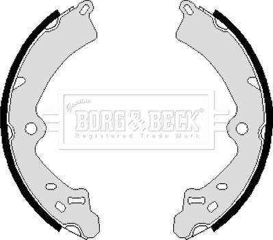 Borg & Beck BBS6062 - Комплект гальм, барабанний механізм avtolavka.club