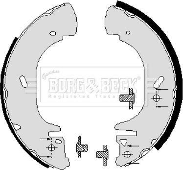 Borg & Beck BBS6005 - Комплект гальм, барабанний механізм avtolavka.club