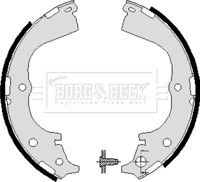 Borg & Beck BBS6018 - Комплект гальм, барабанний механізм avtolavka.club