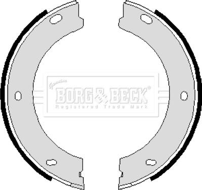Borg & Beck BBS6084 - Комплект гальм, ручник, парковка avtolavka.club