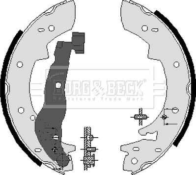 Borg & Beck BBS6082 - Комплект гальм, барабанний механізм avtolavka.club