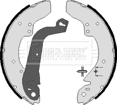 Borg & Beck BBS6037 - Комплект гальм, барабанний механізм avtolavka.club