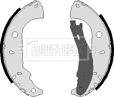 Borg & Beck BBS6026 - Комплект гальм, барабанний механізм avtolavka.club