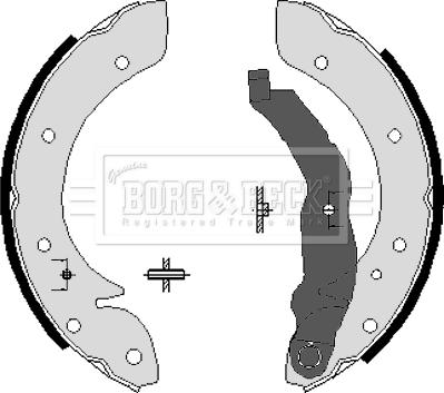 Borg & Beck BBS6198 - Комплект гальм, барабанний механізм avtolavka.club