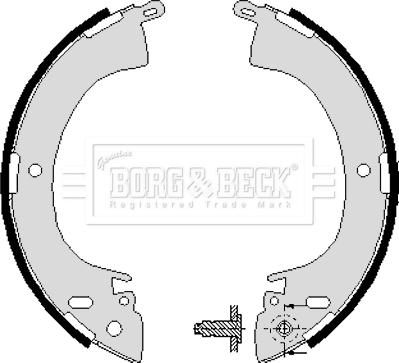 Borg & Beck BBS6197 - Комплект гальм, барабанний механізм avtolavka.club