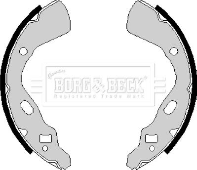 Borg & Beck BBS6148 - Комплект гальм, барабанний механізм avtolavka.club