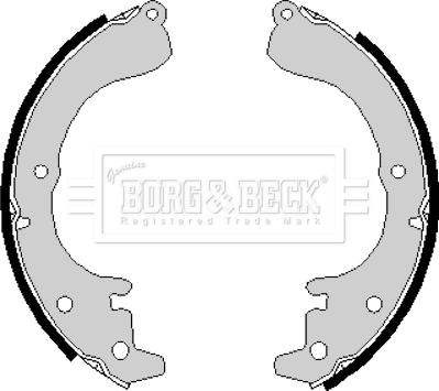 Borg & Beck BBS6165 - Комплект гальм, барабанний механізм avtolavka.club