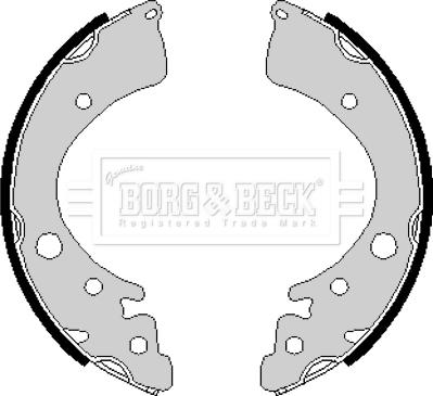 Borg & Beck BBS6160 - Комплект гальм, барабанний механізм avtolavka.club