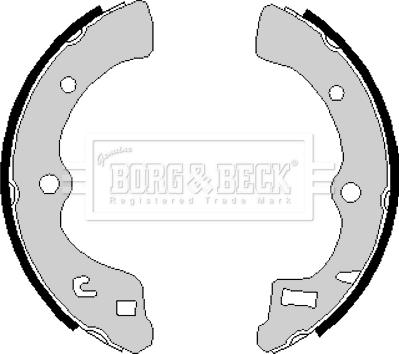 Borg & Beck BBS6167 - Комплект гальм, барабанний механізм avtolavka.club