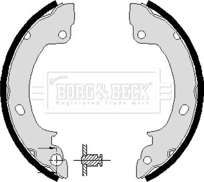 Borg & Beck BBS6100 - Комплект гальм, барабанний механізм avtolavka.club