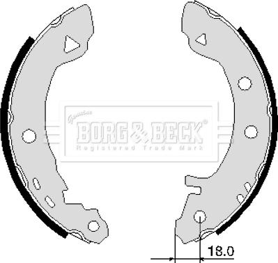 Borg & Beck BBS6103 - Комплект гальм, барабанний механізм avtolavka.club