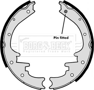 Borg & Beck BBS6318 - Комплект гальм, барабанний механізм avtolavka.club