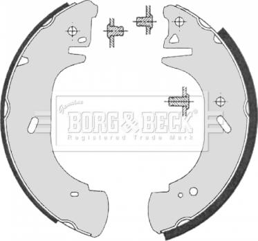 Borg & Beck BBS6325 - Комплект гальм, барабанний механізм avtolavka.club
