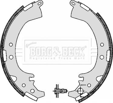 Borg & Beck BBS6292 - Комплект гальм, барабанний механізм avtolavka.club