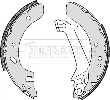 Borg & Beck BBS6251 - Комплект гальм, барабанний механізм avtolavka.club