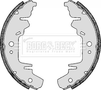 Borg & Beck BBS6263 - Комплект гальм, барабанний механізм avtolavka.club