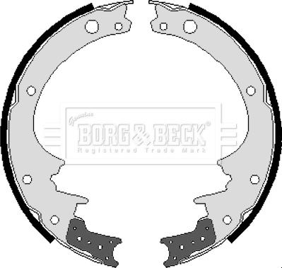 Borg & Beck BBS6205 - Комплект гальм, барабанний механізм avtolavka.club