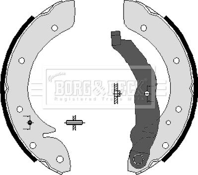 Borg & Beck BBS6207 - Комплект гальм, барабанний механізм avtolavka.club