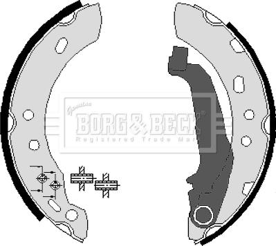 Borg & Beck BBS6210 - Комплект гальм, барабанний механізм avtolavka.club