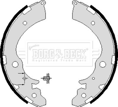 Borg & Beck BBS6218 - Комплект гальм, барабанний механізм avtolavka.club