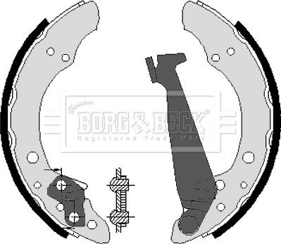 Borg & Beck BBS6213 - Комплект гальм, барабанний механізм avtolavka.club