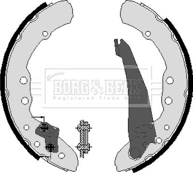 Borg & Beck BBS6212 - Комплект гальм, барабанний механізм avtolavka.club