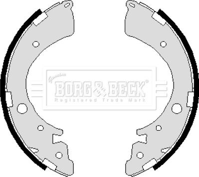 Borg & Beck BBS6235 - Комплект гальм, барабанний механізм avtolavka.club