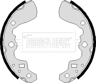 Borg & Beck BBS6237 - Комплект гальм, барабанний механізм avtolavka.club