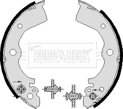 Borg & Beck BBS6226 - Комплект гальм, барабанний механізм avtolavka.club