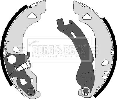 Borg & Beck BBS6220 - Комплект гальм, барабанний механізм avtolavka.club