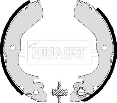 Borg & Beck BBS6228 - Комплект гальм, барабанний механізм avtolavka.club