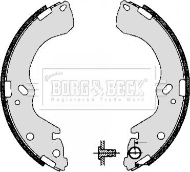 Borg & Beck BBS6277 - Комплект гальм, барабанний механізм avtolavka.club