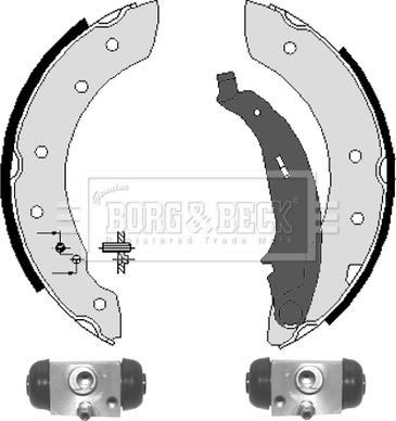 Borg & Beck BBS1068K - Комплект гальм, барабанний механізм avtolavka.club