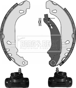 Borg & Beck BBS1062K - Комплект гальм, барабанний механізм avtolavka.club