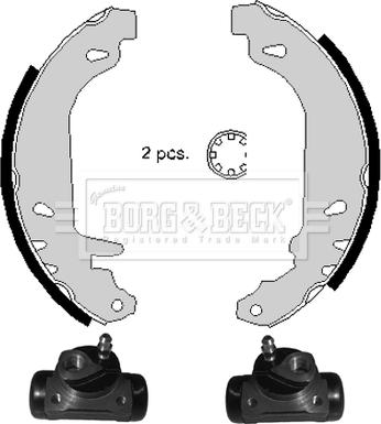 Borg & Beck BBS1009K - Комплект гальм, барабанний механізм avtolavka.club